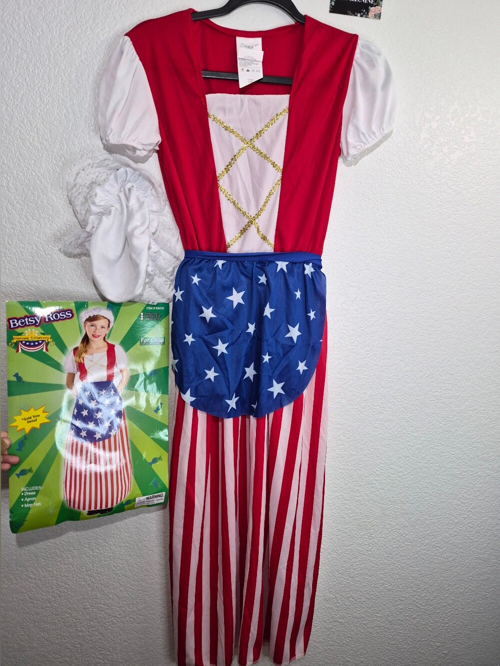 Betsy Ross Girls Hallowwen Costume For Sale